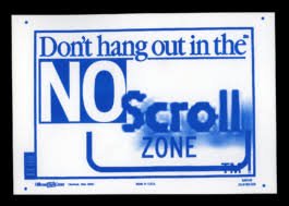 Digital Boundaries No Scroll Zones