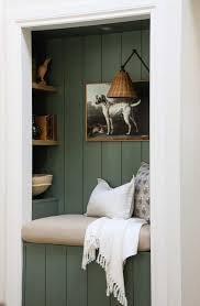 a cedar lined reading nook