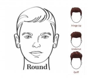 round shaped face men