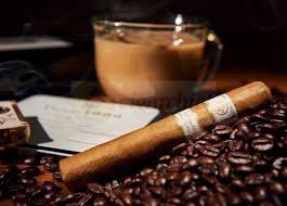 with black coffee