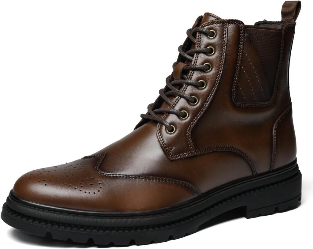 Classic Brown Leather Boots