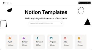 Explore Notions built in template gallery