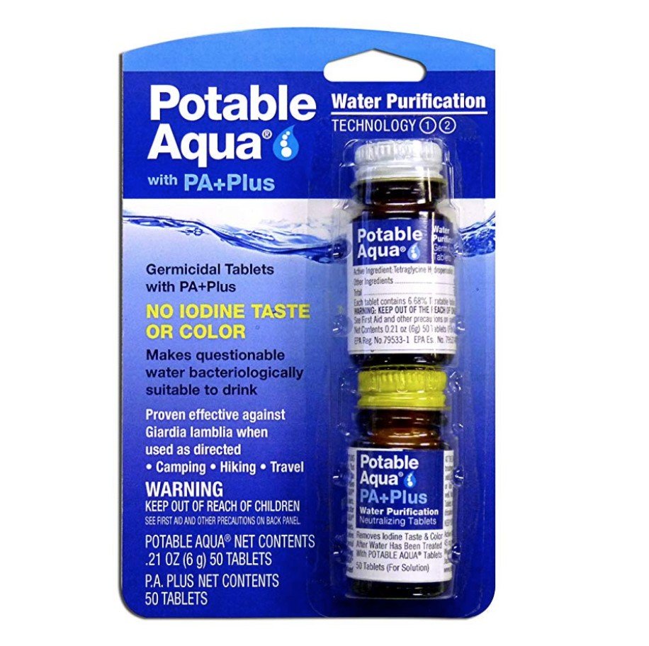 Portable Water Filter or Purification Tablets
