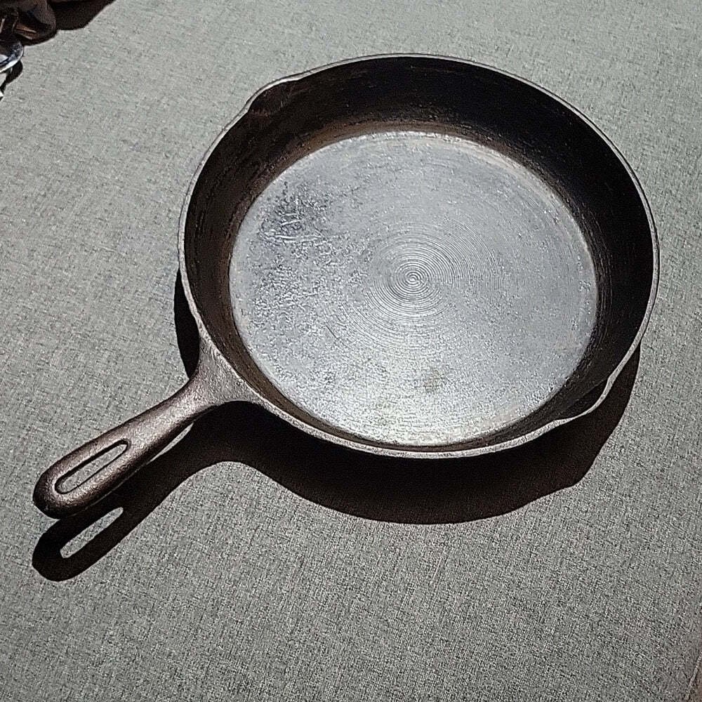 Used cast iron skillet