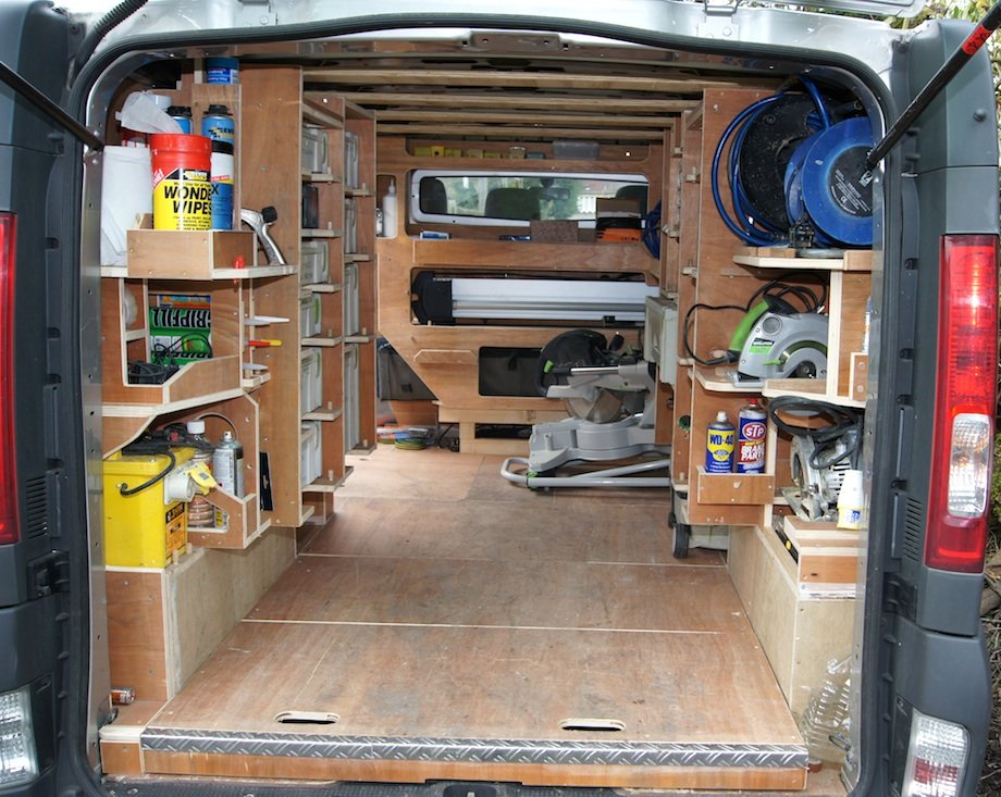 custom rigged service van