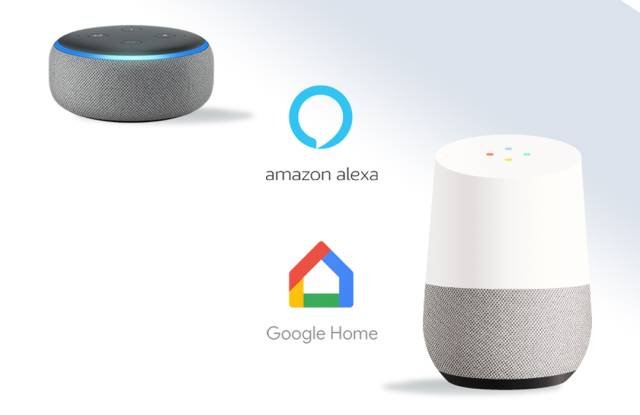 Amazon Alexa app or the Google Home app