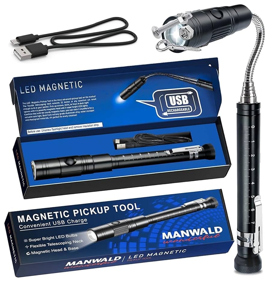 5 Ultimate Compact Tech Tools That Make Everyday Repairs a Breeze The Flexible LED Magnetic Pickup Tool