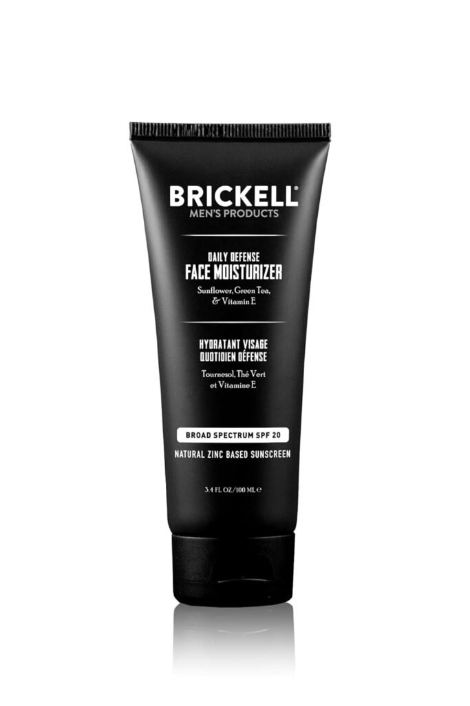 Brickell Mens Daily Essential Face Moisturizer with SPF 20