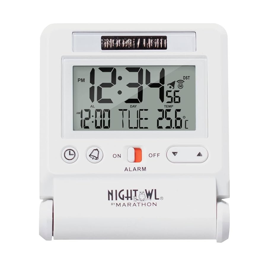 The Marathon CL030036 Travel Alarm Clock