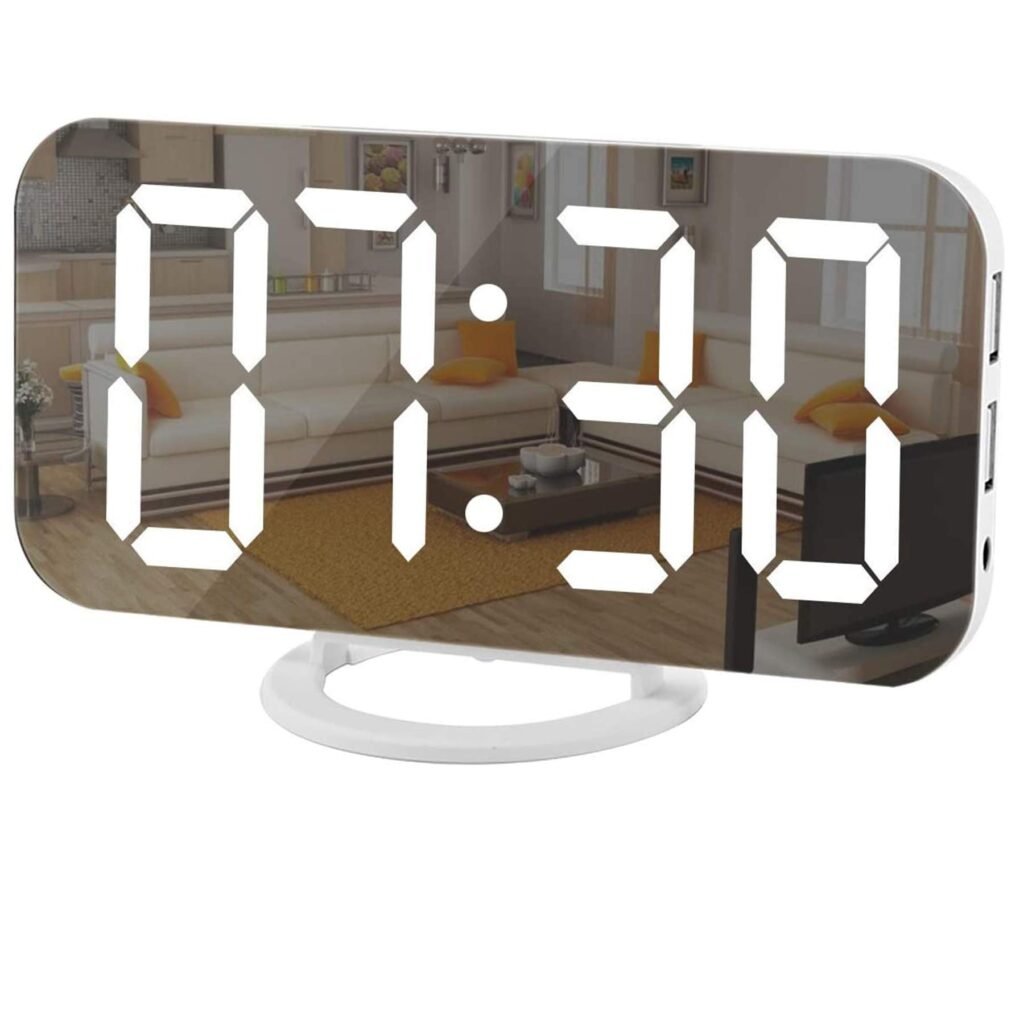 The Szelam Digital Alarm Clock Mirror