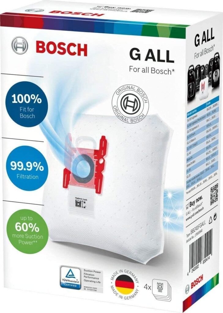 5 Breakthrough Removable Dustbags for Vacuum Cleaners: The Ultimate Guide to a Cleaner Home Bosch G ALL MegaFilt SuperTex Dustbags 729x1024