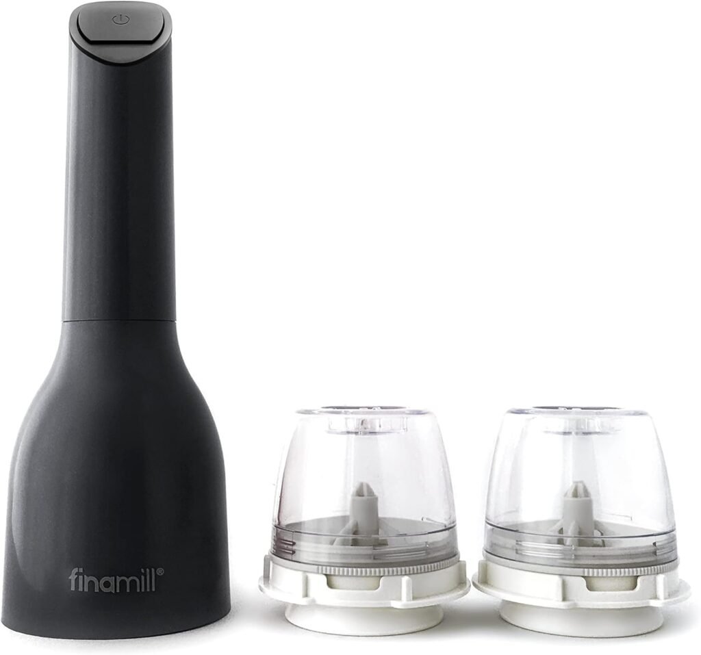 finamill salt & pepper grinder with interchangeable pods