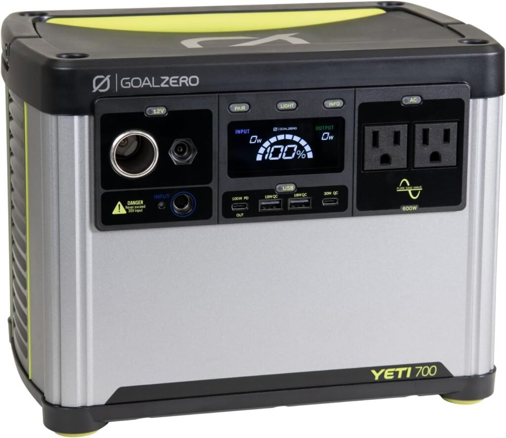 5 Unstoppable Portable Power Stations on Amazon That Will Revolutionize Your Outdoor & Emergency Life Goal Zero Yeti 700 Portable Power Station 1024x887