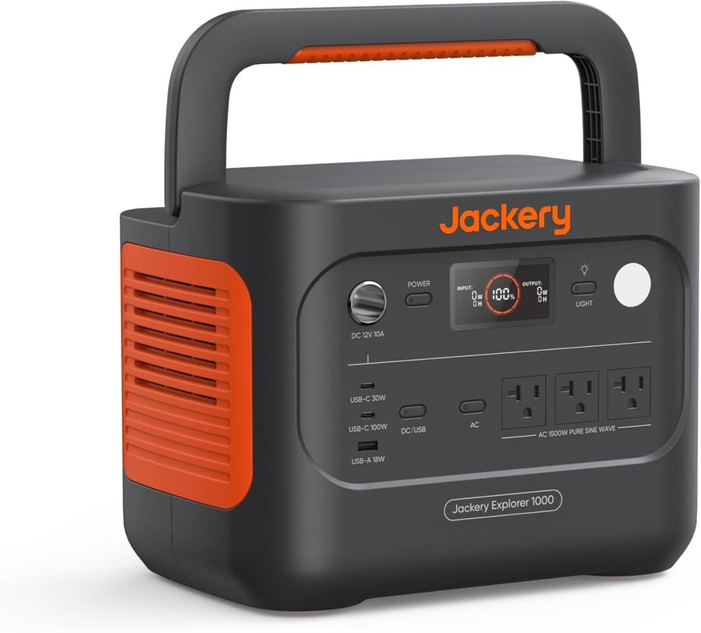 5 Unstoppable Portable Power Stations on Amazon That Will Revolutionize Your Outdoor & Emergency Life Jackery Explorer 1000 Pro Portable Power Station 1024x924