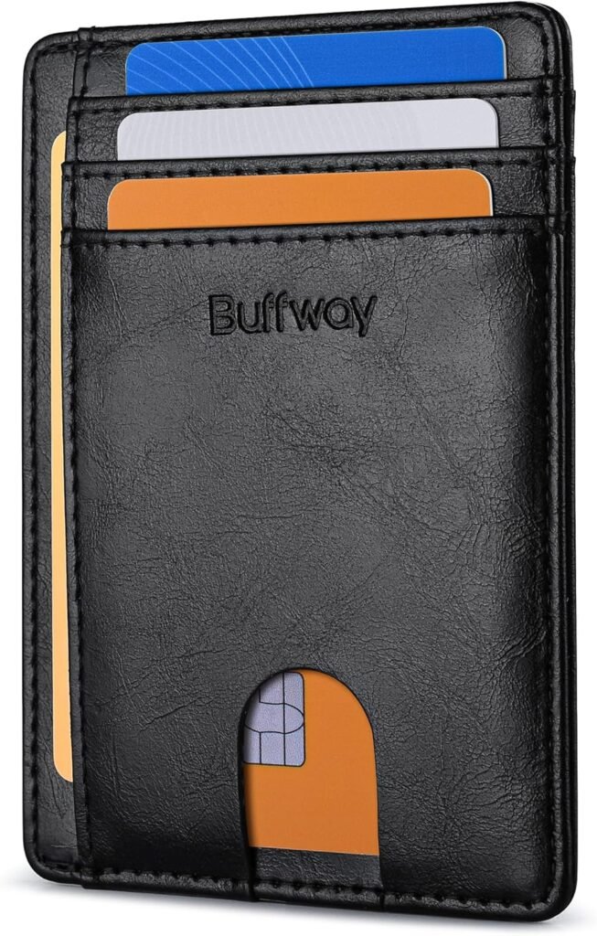 Buffway Slim Minimalist Front Pocket Wallet