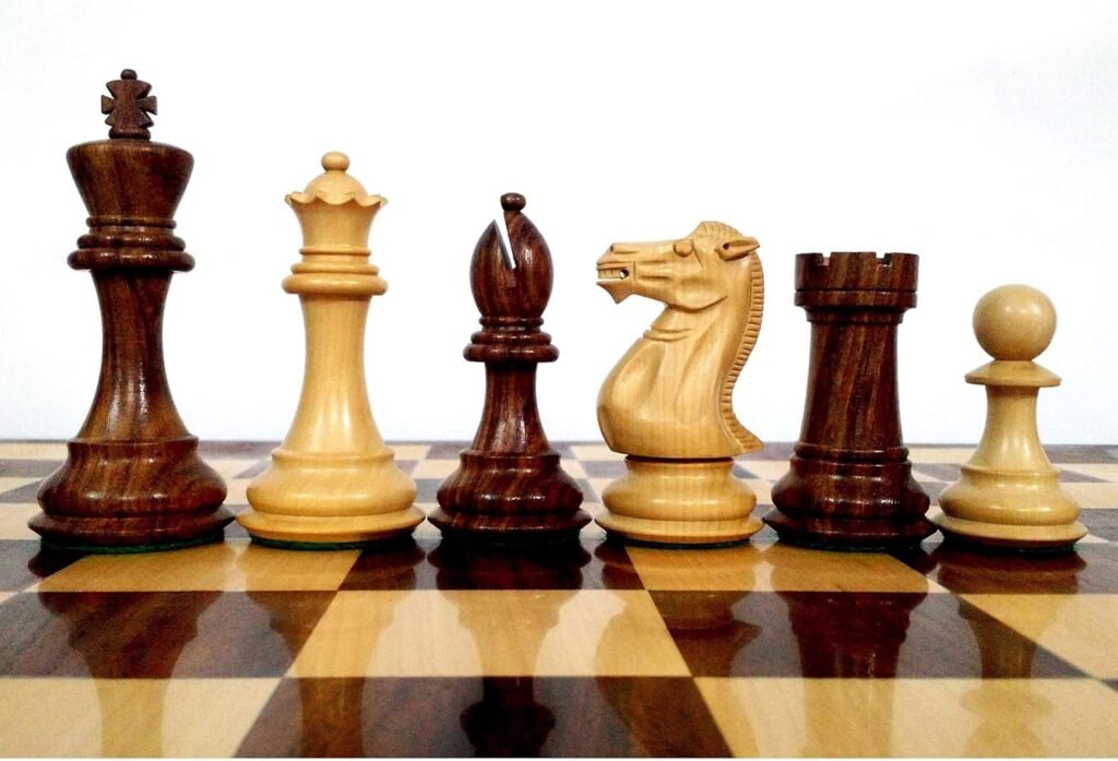 Royal Chess Mall Triple Weighted Staunton Set Wooden