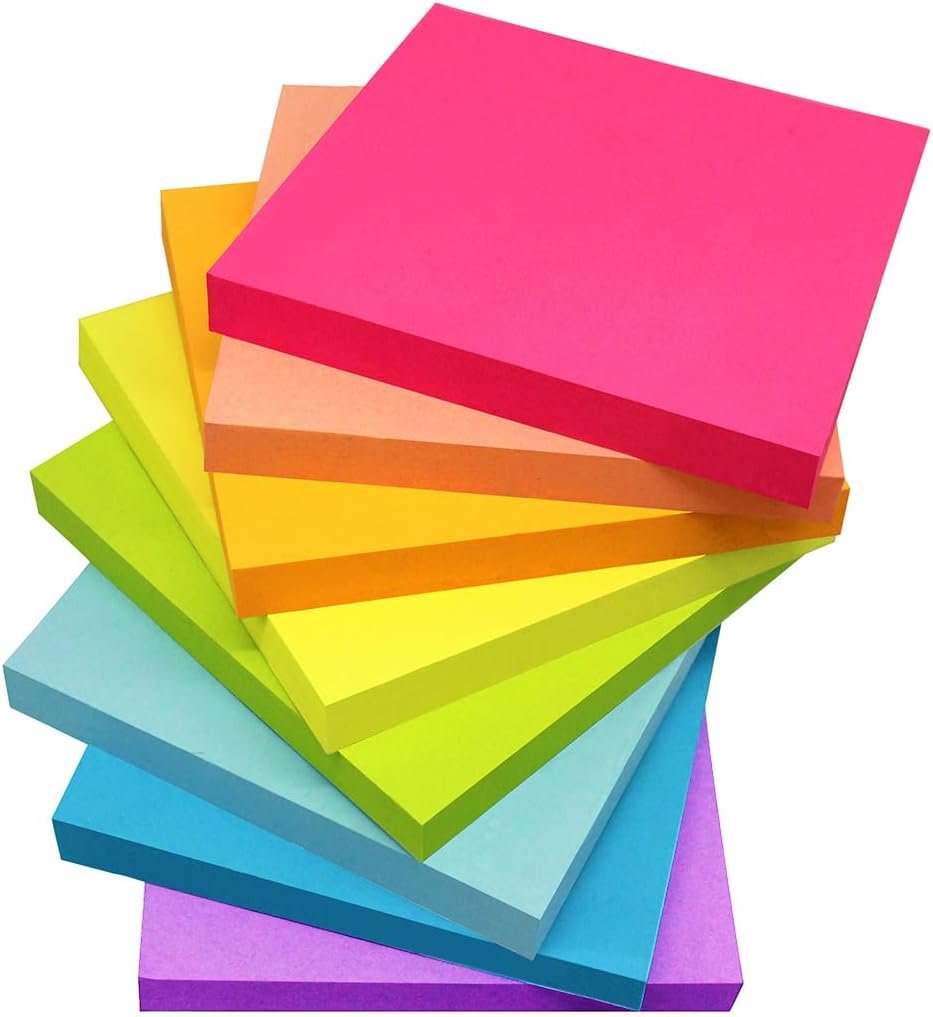 colour coded sticky notes
